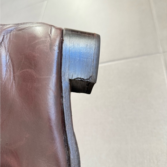 Vintage Cole Haan Ankle Bootie Size 8 1/2 Dark Brown Leather VGUC Made in Italy - Picture 11 of 13